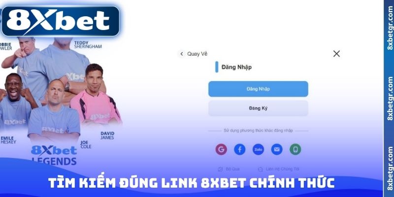 Tìm kiếm đúng link 8XBET chính thức